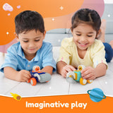 Bloomingo Astro Diggers Push & Go Cars – No Battery Toy for Kids 3+