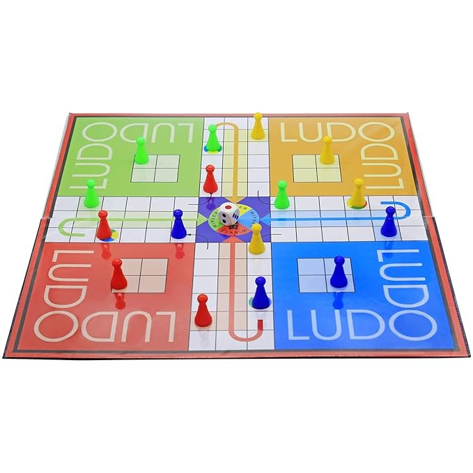 Ludo Snakes & Ladders 2-in-1 Family Board Game by Ekta