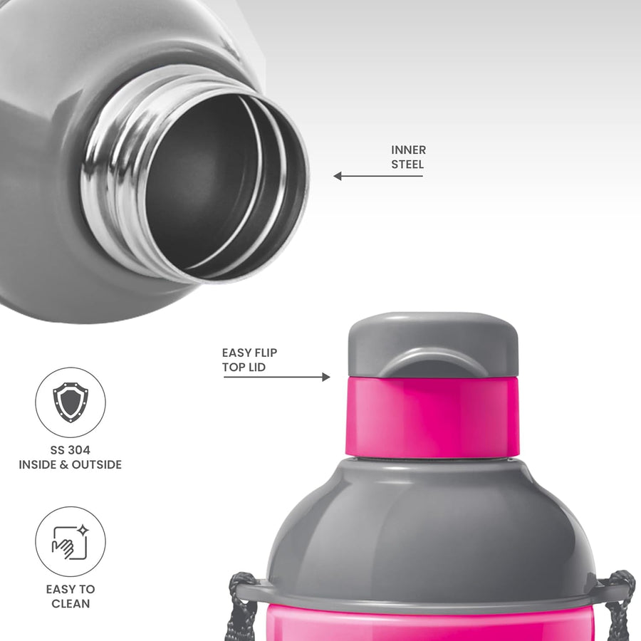 Hamilton Steel Barbie 400 Insulated Water Bottle 390ml