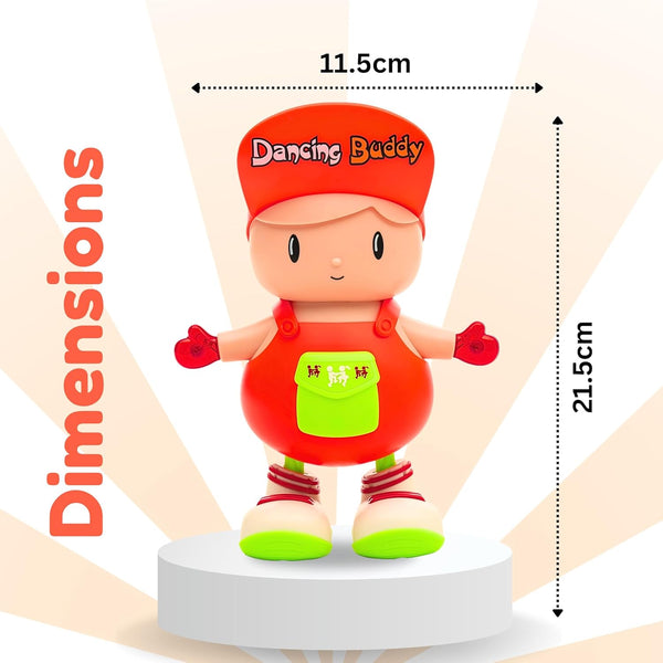 Dancing Buddy Electric Dancing Toy with LED Glowing Hands, Dynamic Music & Hand Flapping