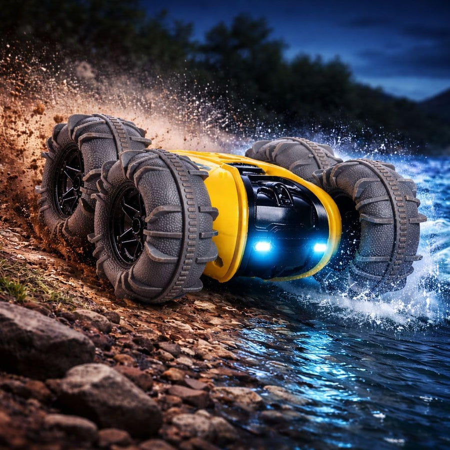 Aquabot RC Stunt Car – Land & Water Dual Mode with Gesture Watch Control
