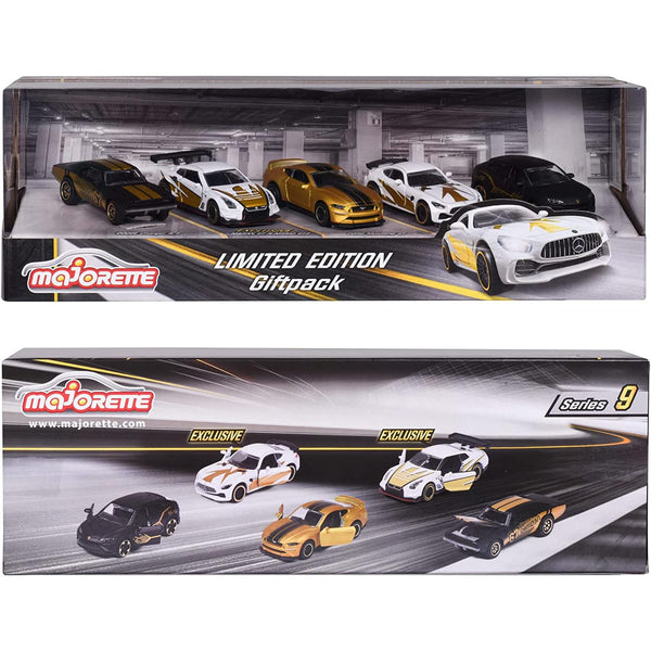 Majorette Limited Edition Gold & Black 5-Pack Die-Cast Cars - Series 9