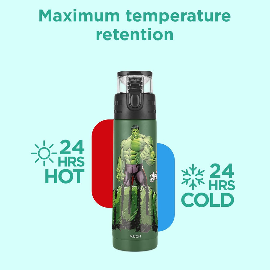 Milton Marvel Mighty 600 Thermosteel ISI Certified Water Bottle, 500 ml