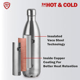 Cello Swift 1000 Vacu Steel Vacuum Insulated Water Bottle 1 Litre