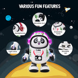 Dancing Panda Robot Toy for Kids – Musical Light-Up Space Astronaut