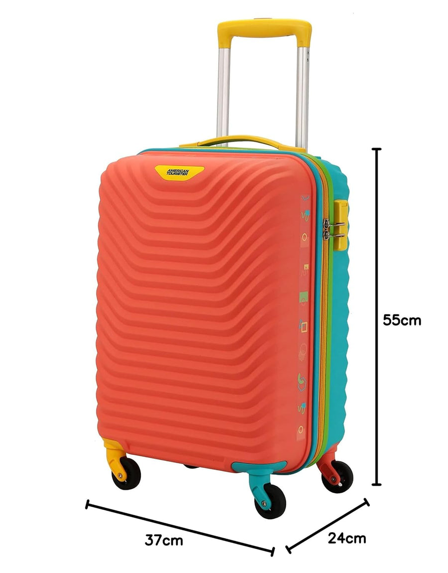 American Tourister Multicolour Hard-Shell Cabin Trolley Bag