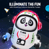 Dancing Panda Robot Toy for Kids – Musical Light-Up Space Astronaut