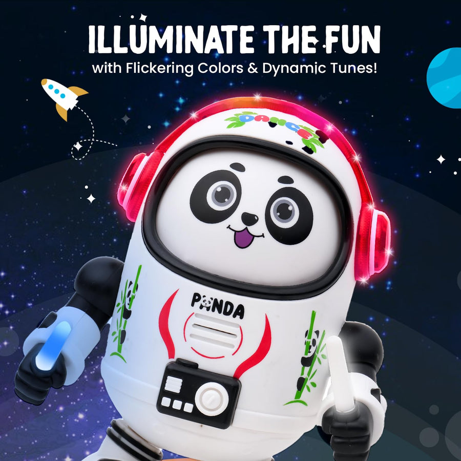 Dancing Panda Robot Toy for Kids – Musical Light-Up Space Astronaut