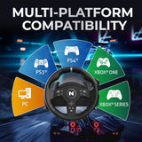 Nitho Drive Pro V200 Gaming Steering Wheel with Pedals and Integrated Gear Shifter, 270° Racing Wheel for PC, PS4, Xbox One & Xbox Series X|S, Switch & Switch 2, Driving Car Simulator with Vibration