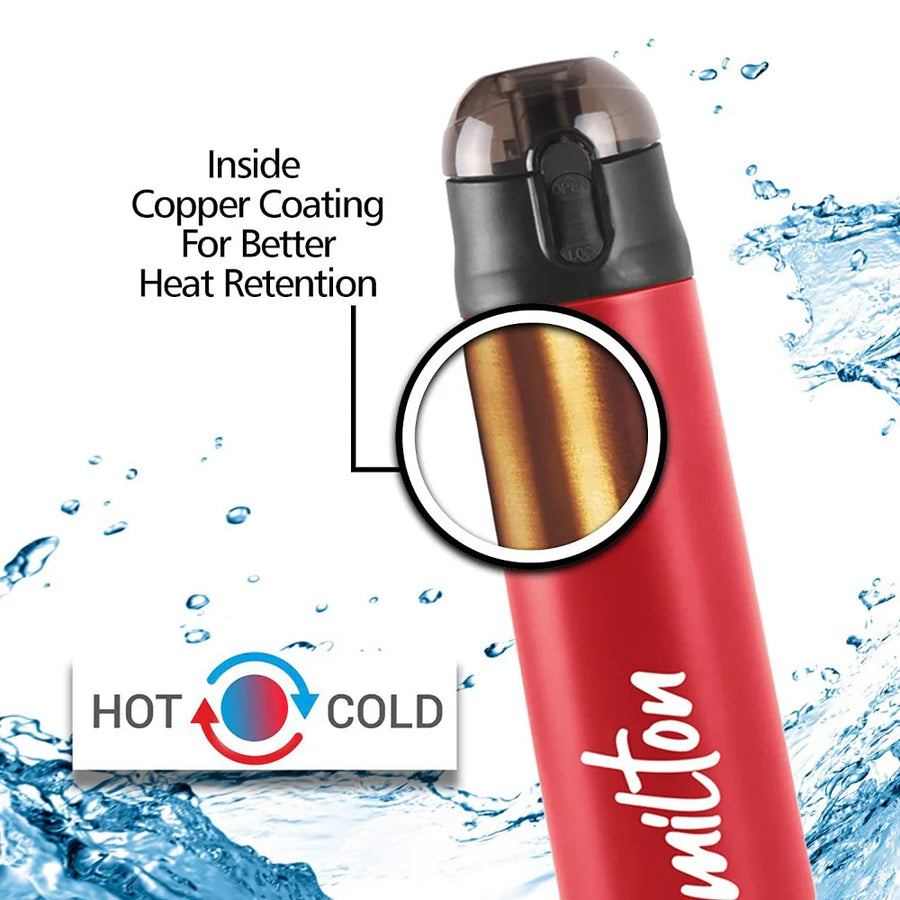 Milton Crown 900 ML Thermosteel Water Bottle | Hot or Cold | 1 Pc