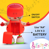 Dancing Buddy Electric Dancing Toy with LED Glowing Hands, Dynamic Music & Hand Flapping