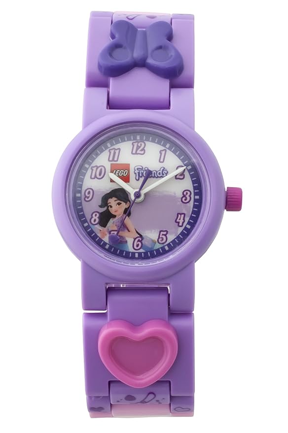 LEGO Friends Emma Buildable Watch | 23 Pcs | Purple | Girls Watch 6+
