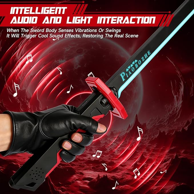 Piaobo Zhe RGB Light Sword with Spark, Spray & Sound Effects
