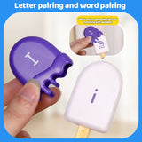 AlphaScoops – Montessori Ice Cream Alphabet Matching Game | 52 Pcs, 26 Letters & Words
