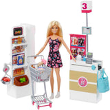 Barbie Doll and Supermarket Playset with 25+ Accessories