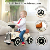 R for Rabbit Vintage Push Ride-On Car - Cream Brown