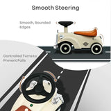 R for Rabbit Vintage Push Ride-On Car - Cream Brown
