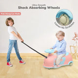 R for Rabbit 3-in-1 Swing Car for Kids - Pink Blue | Swing, Push & Pull Along Ride On