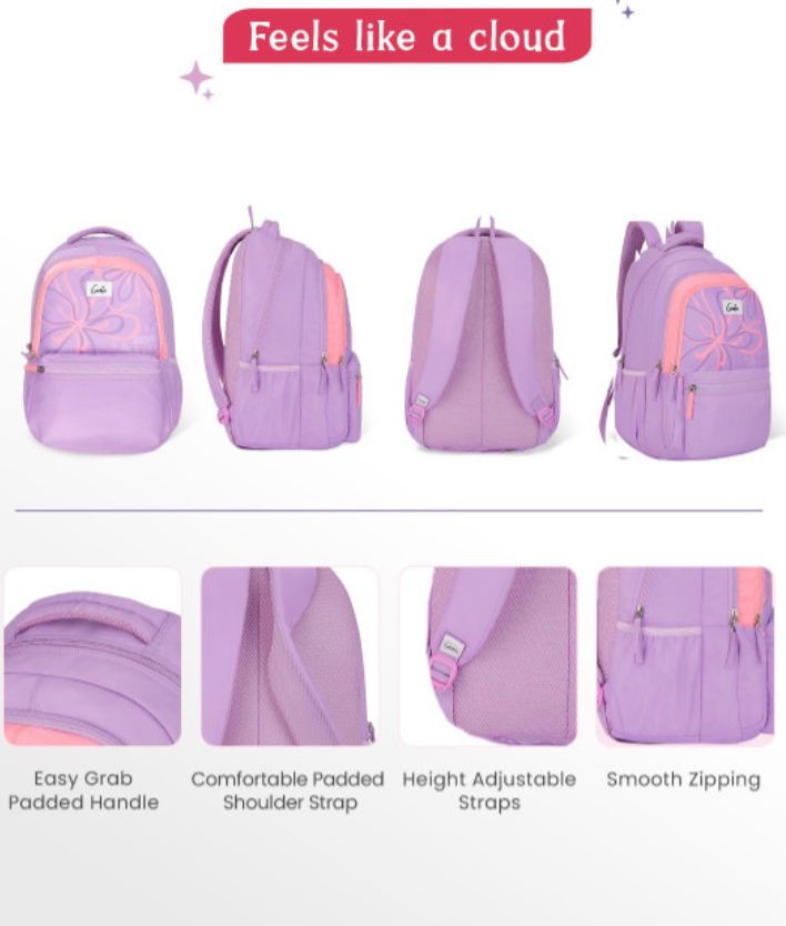 Genie Rosalin 19 SB Women's School Backpack - Lavender