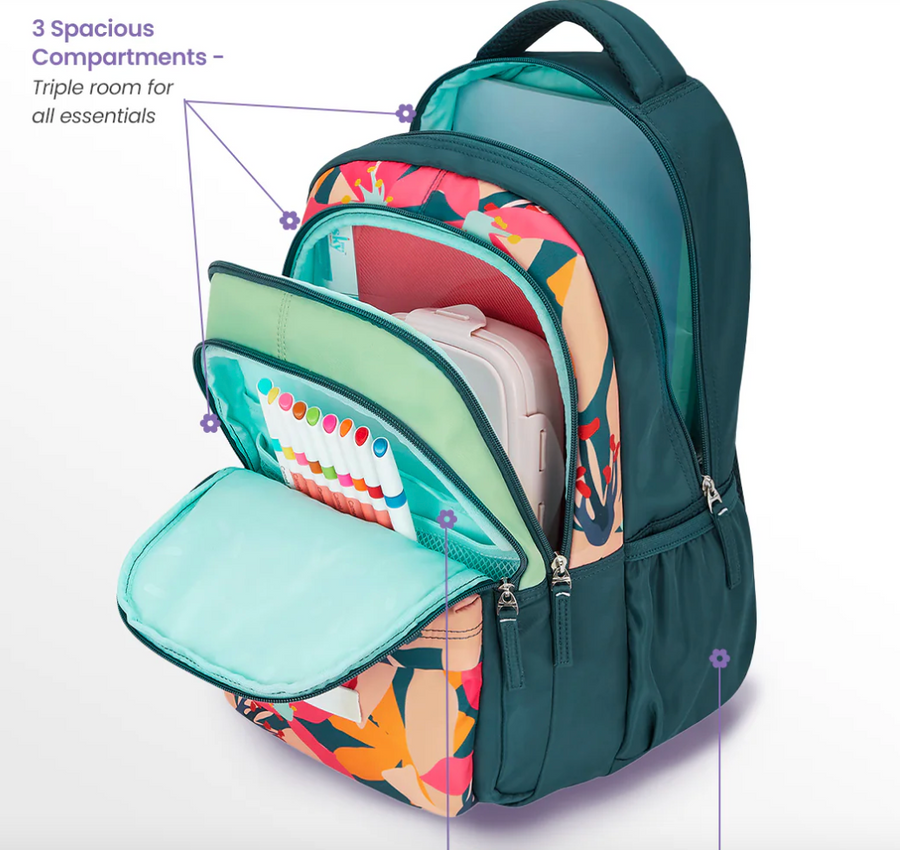 Genie Auralis 17 SB School Backpack - Dark Green