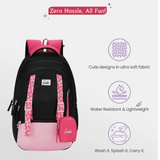 Safari Genie Gemini School Backpack - Black (GEMINI 17 SB)