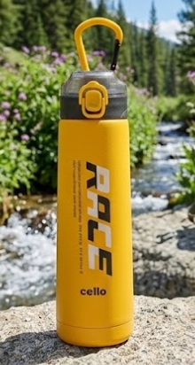 Cello Puro Steel-X Race 900 Vacuum Insulated Water Bottle 700ml