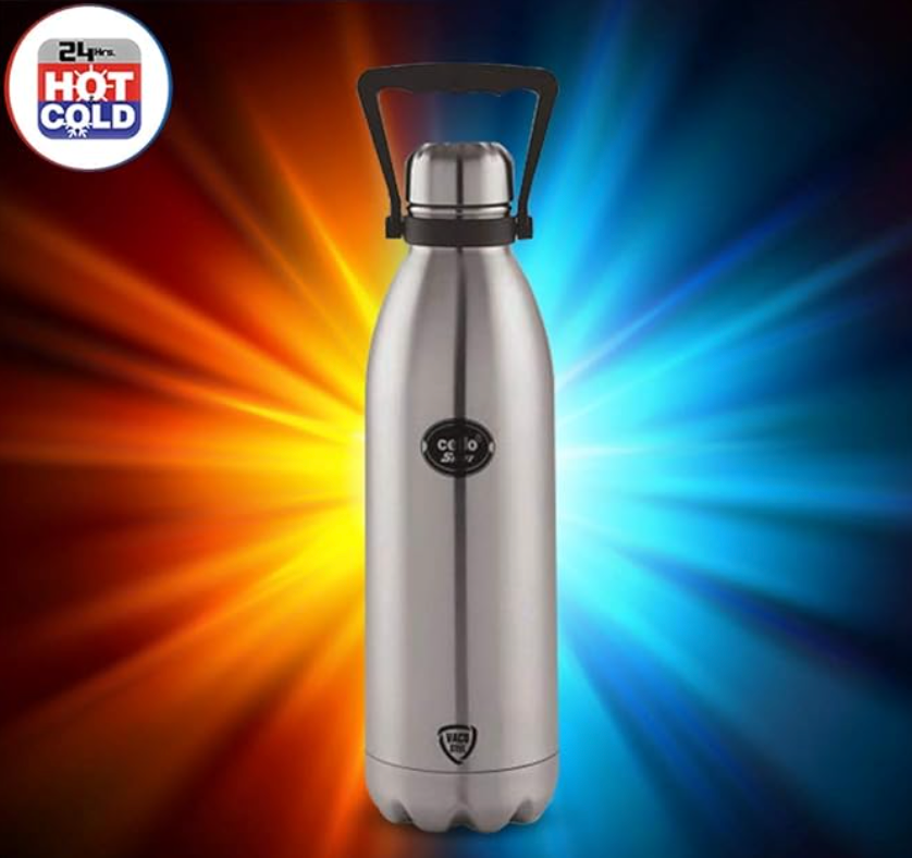 Cello Swift Stainless Steel Insulated Water Bottle - 1.5L (Silver)