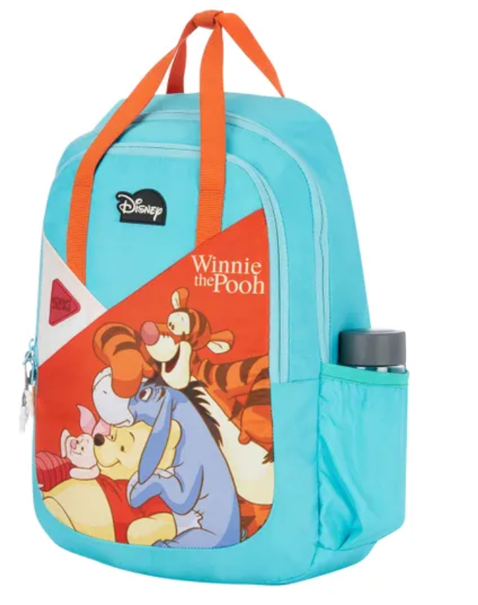 Disney Winnie the Pooh Kids School Backpack - Blue/Orange
