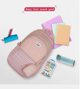 Genie Jewel School Backpack - Beige (JEWEL 17 SB)