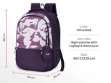 Genie Petone School Backpack - Wine Red (PETONE 19 SB)