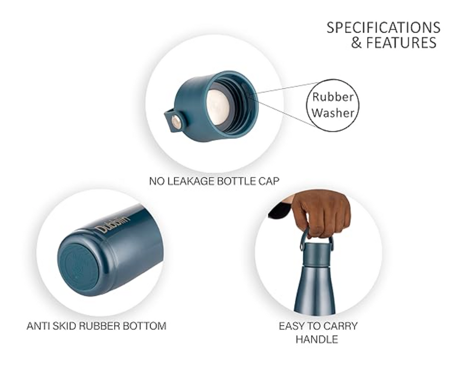 Dubblin Kiwi 700 Stainless Steel Insulated Water Bottle