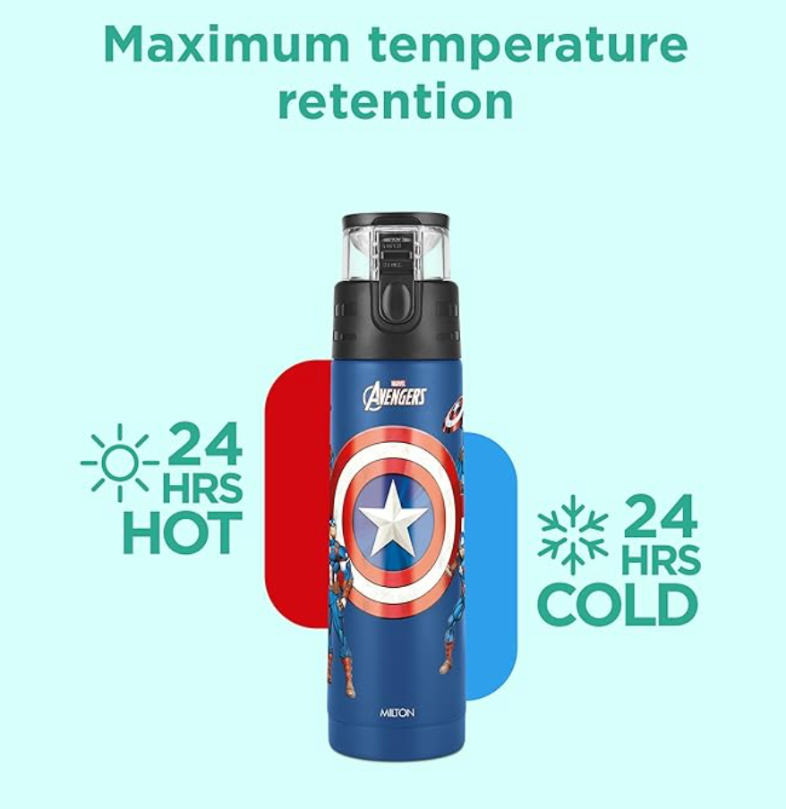 Milton Marvel Mighty 600 Vacuum Insulated Kids Water Bottle 500ml