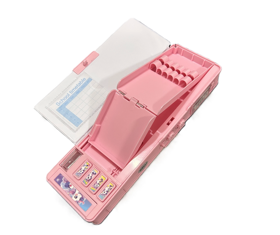 Dream Unicorn Multi-Function Pencil Box with Combination Lock