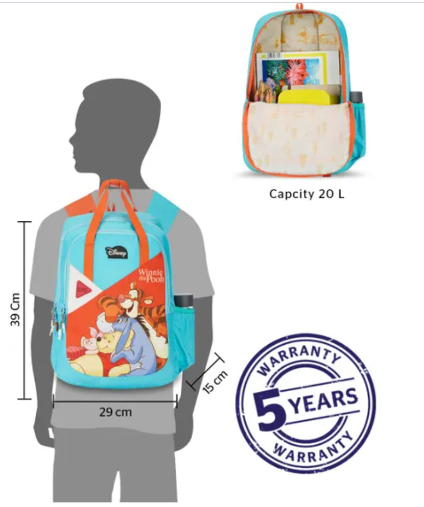 HIKI Disney Winnie the Pooh School Bag