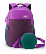 American Tourister Backpack with Sling Pouch - Purple