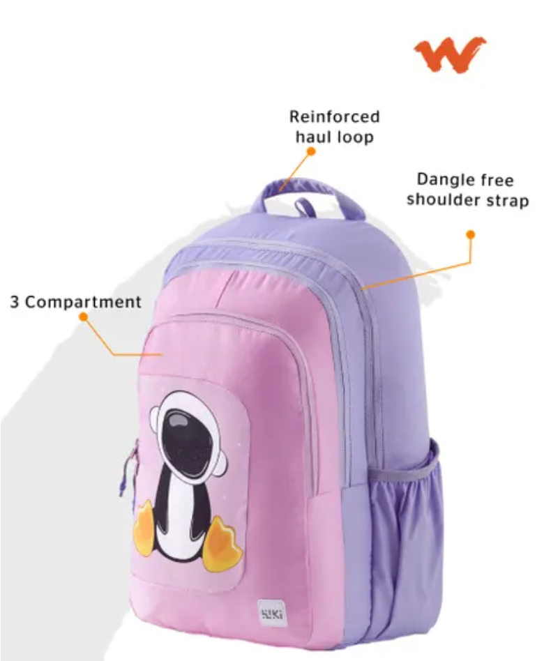 Wildcraft Wiki Champ 5 School Bag – Ocean Pink