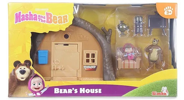 Masha and the Bear – Bear's House Playset with Masha & Bear Figures