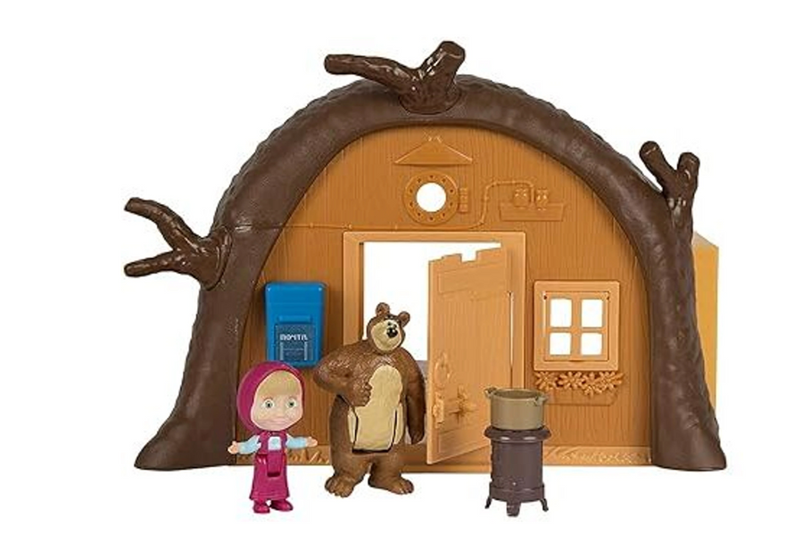 Masha and the Bear – Bear's House Playset with Masha & Bear Figures