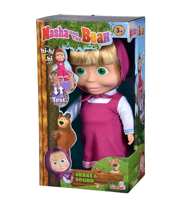 Simba Masha and The Bear Shake & Sound Doll - For Kids 3+
