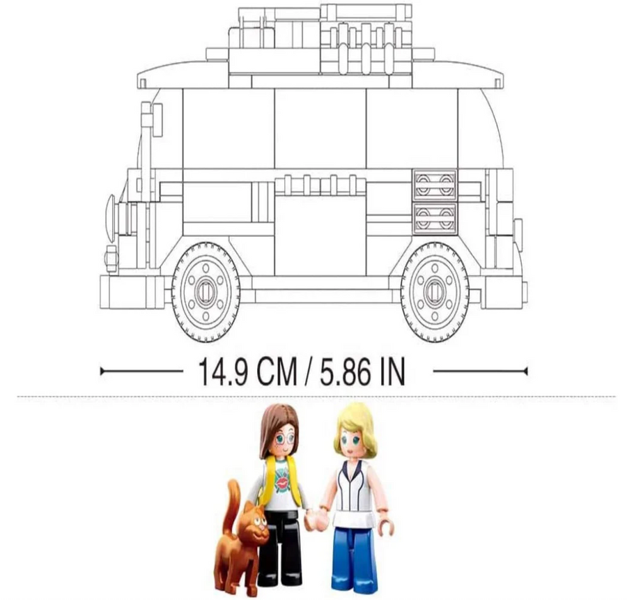 Sluban ModelBricks Retro Camper Van M38-B0707