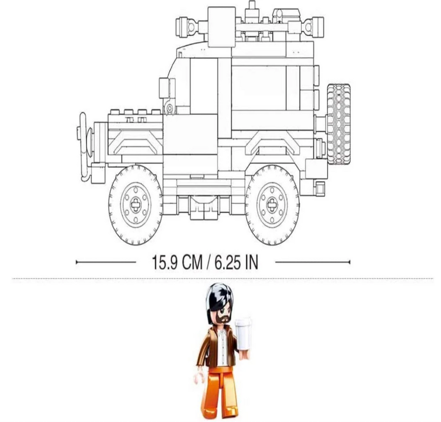 Sluban ModelBricks Car Club Rhinoceros Trophy 4x4 M38-B0815