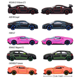 Majorette Light Racer Diecast Car Gift Pack – Set of 5 Neon Style Metal Cars | 1:64 Scale Collectible Vehicles with Opening Parts