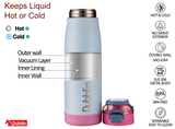 Dubblin Club 750 Stainless Steel Water Bottle – 750ml Double Wall Vacuum, BPA Free