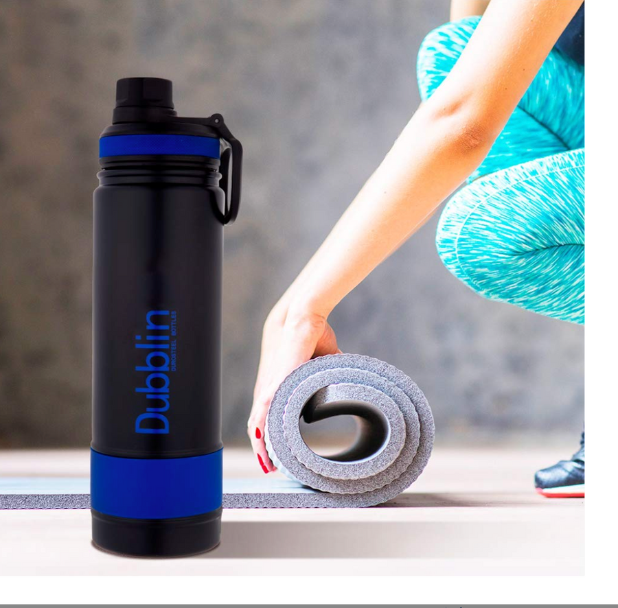 Dubblin Trump 1000 Stainless Steel Water Bottle – 1000ml, Hot 12Hrs Cold 24Hrs, BPA Free
