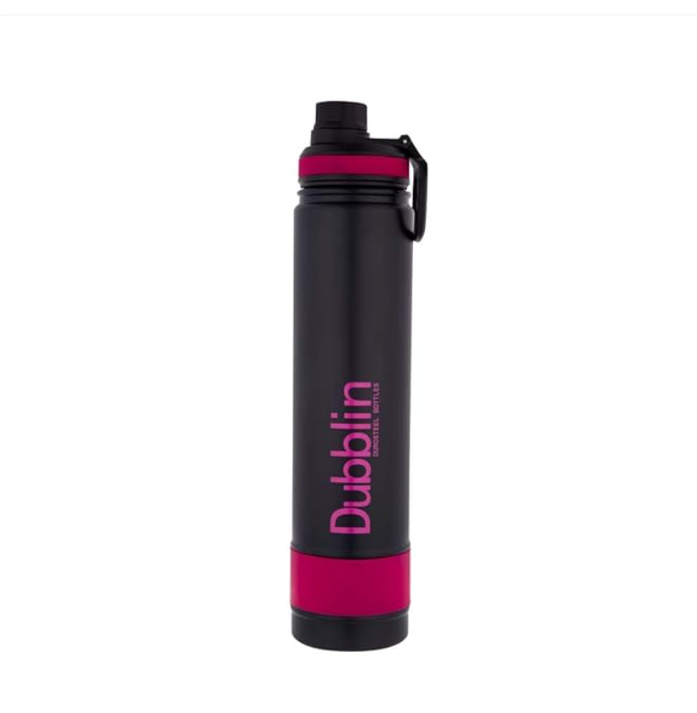 Dubblin Trump 750 Stainless Steel Water Bottle – 720ml, Hot 12Hrs Cold 24Hrs, BPA Free (Orange)