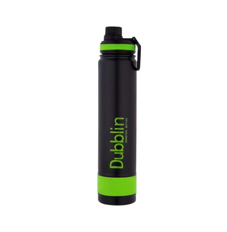 Dubblin Trump 750 Stainless Steel Water Bottle – 720ml, Hot 12Hrs Cold 24Hrs, BPA Free (Orange)