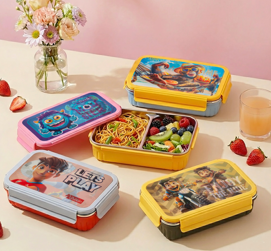 Dubblin Goofy Kids Steel Lunch Box