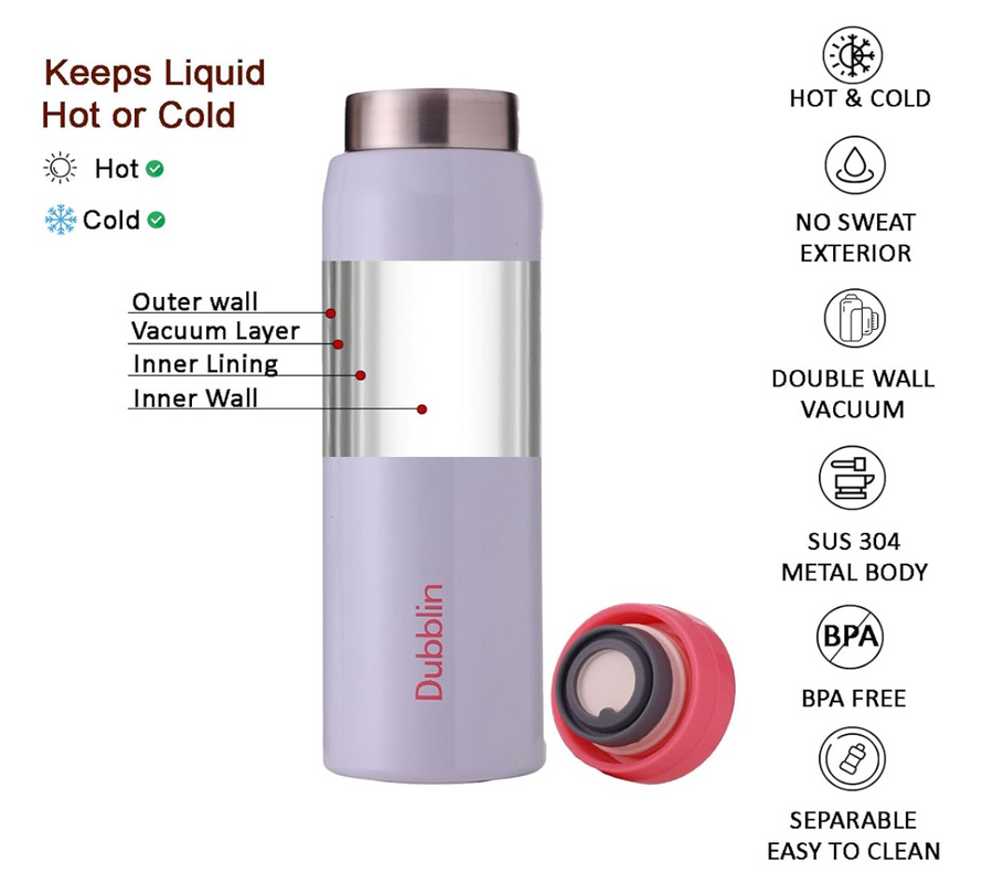 Dubblin Jack and Jill 300ml Insulated Water Bottle
