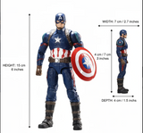 TakTak Toys Marvel Avengers Endgame Captain America Premium Action Figure with Shield