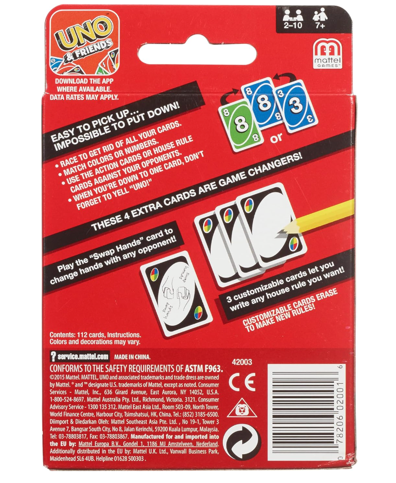UNO Classic Card Game by Mattel